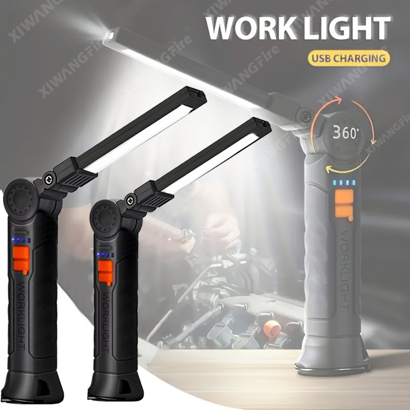 Outdoor Lighting Beacon - Rechargeable LED Flashlight Work Light with
