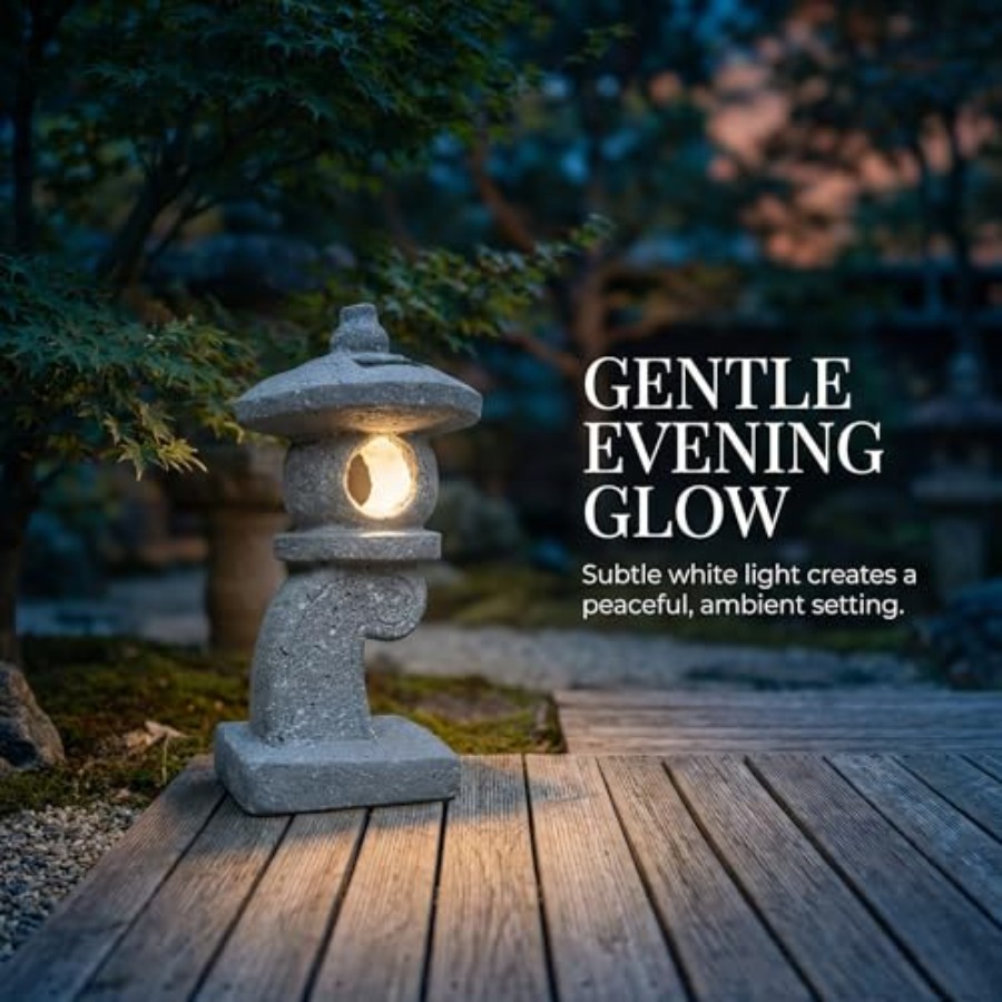 14'' High Asian Solar-Powered  - огляд і ціна Outdoor Zen Lighting