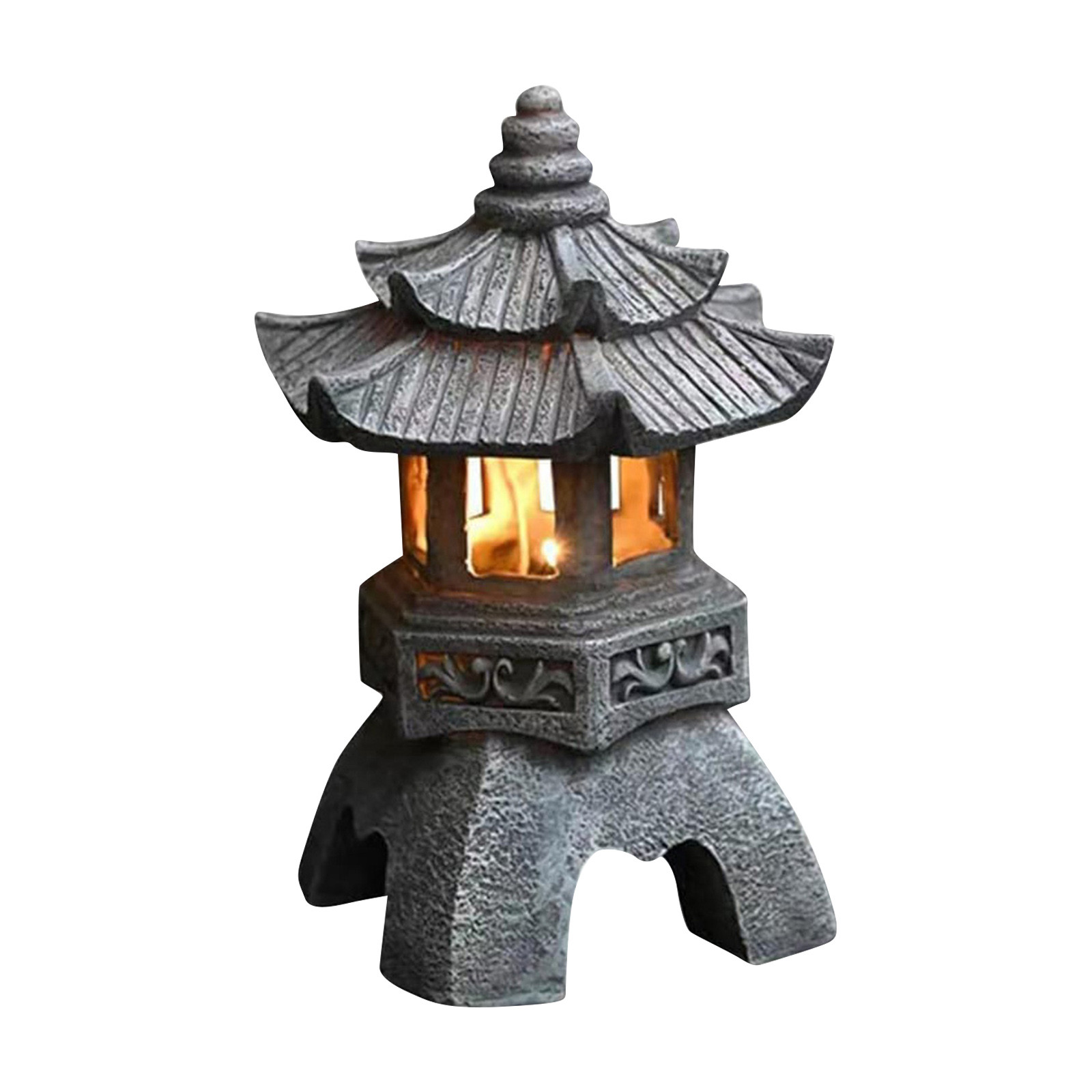 Pagoda Statues Outdoor Solar P - огляд і ціна Outdoor Zen Lighting