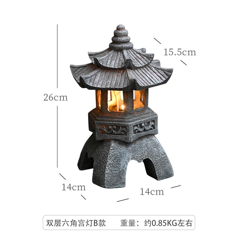 Pagoda Statues Outdoor Solar P - огляд і ціна Outdoor Zen Lighting