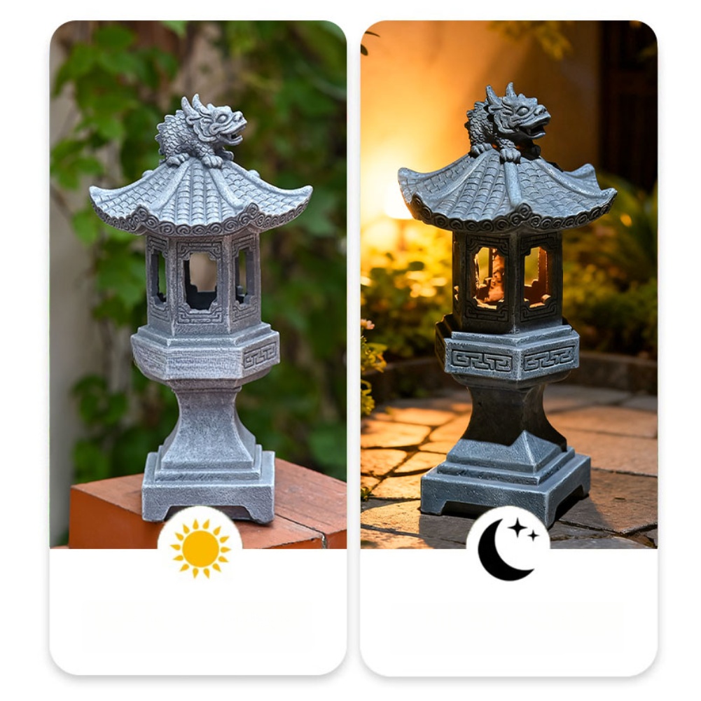 Zen Solar Pagoda Lantern with  - огляд і ціна Outdoor Zen Lighting