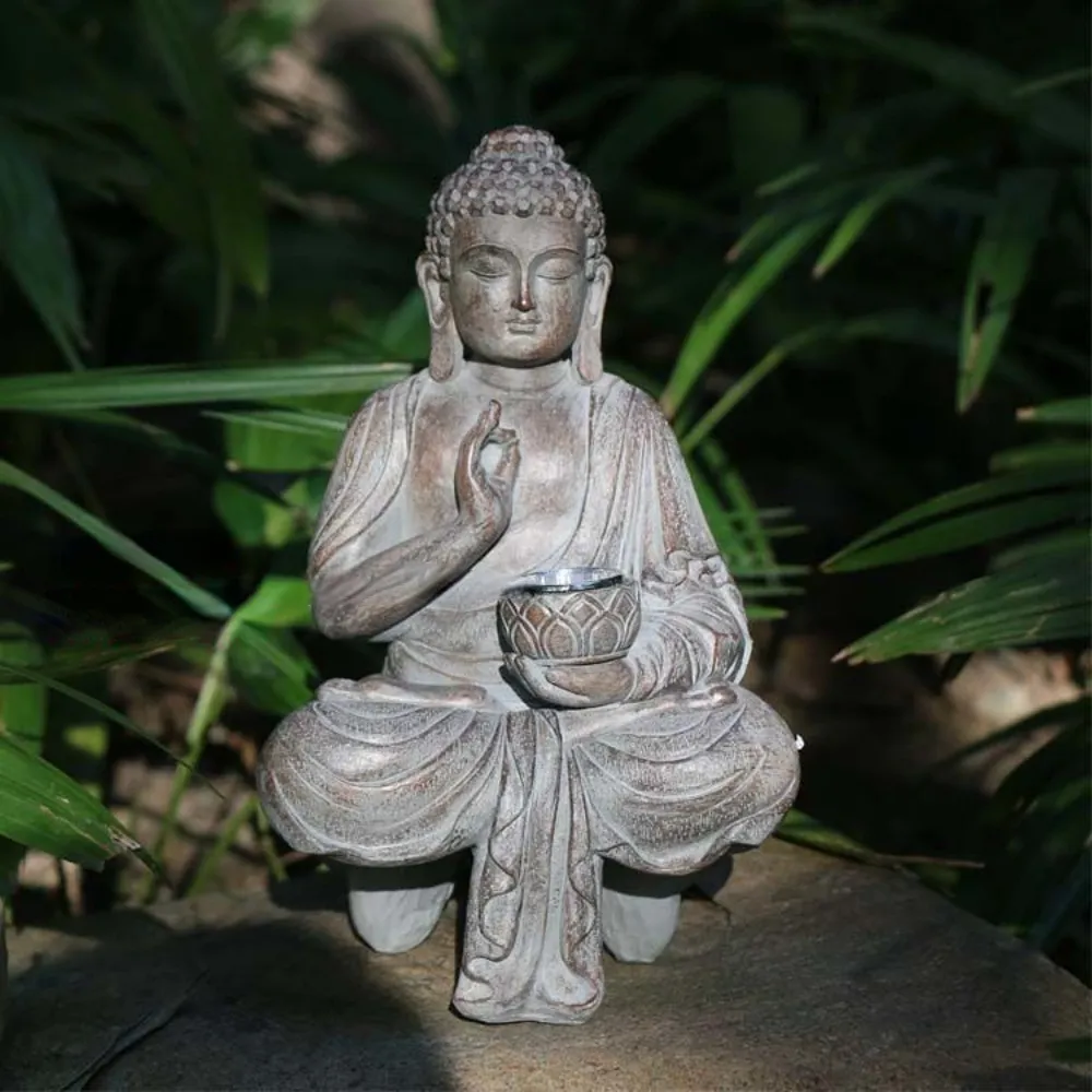Outdoor Solar Buddha Statue Li - огляд і ціна Outdoor Zen Lighting