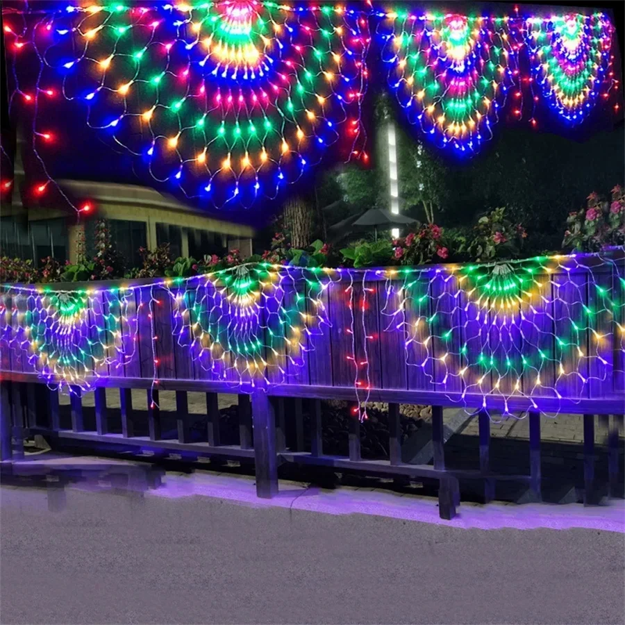 EU/US Plug 3M 3 Peacock LED Ne - огляд і ціна Outdoor Lighting Grid Screen