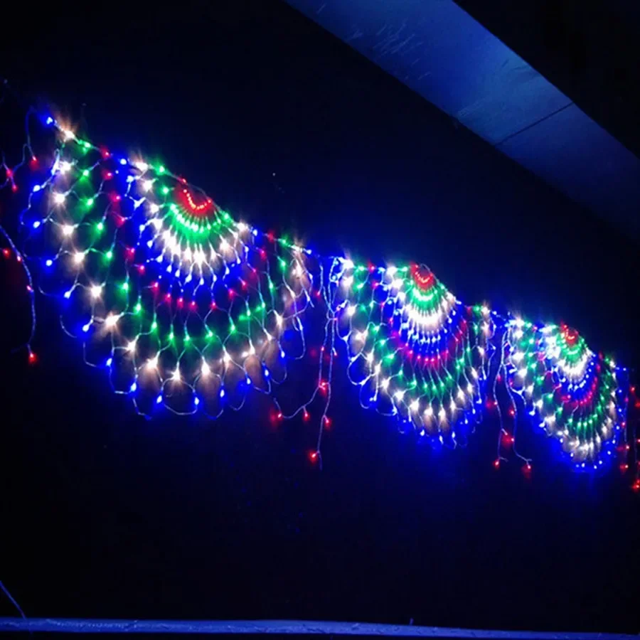 EU/US Plug 3M 3 Peacock LED Ne - огляд і ціна Outdoor Lighting Grid Screen