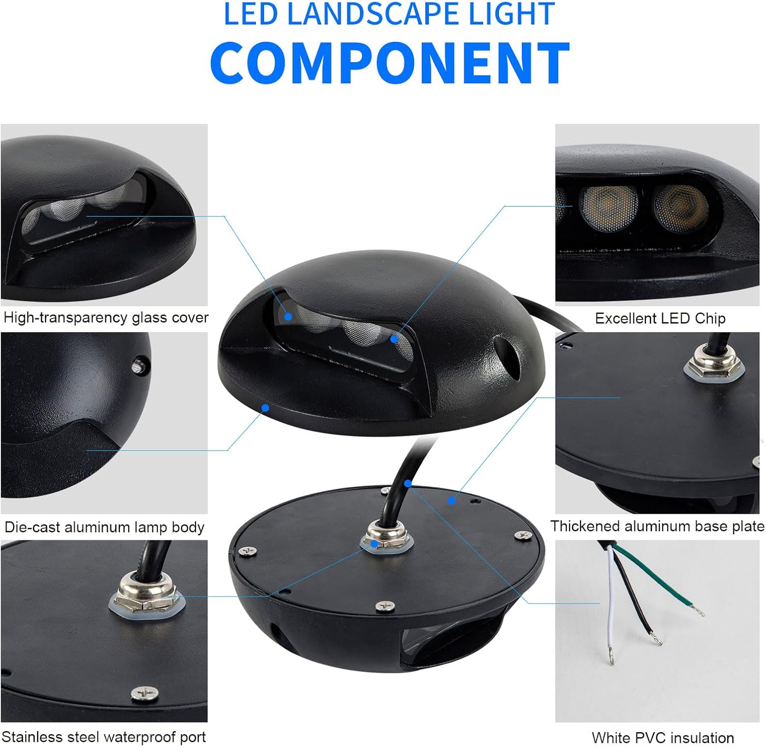 AC220V IP65 LED Step Deck Ligh - огляд і ціна Outdoor Lighting Hardwired