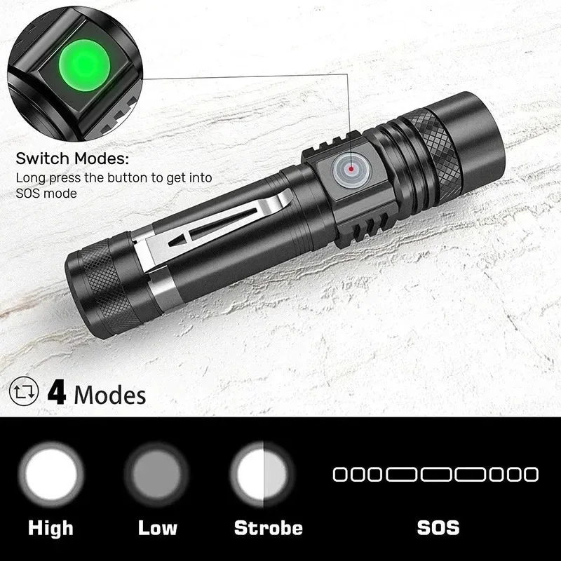 T6 LED Rechargeable Flashlight - огляд і ціна Outdoor Lighting Lowes