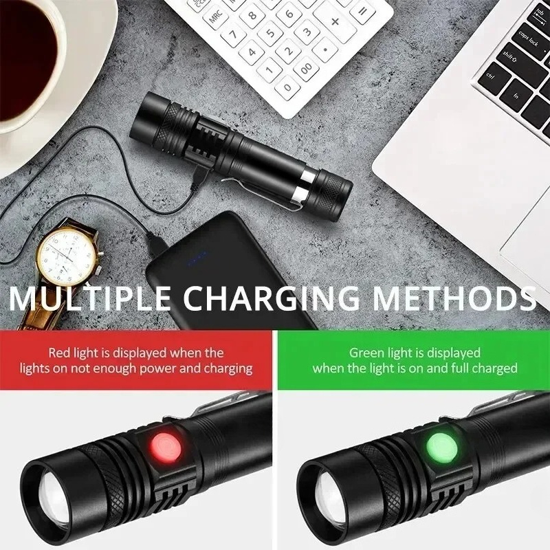 T6 LED Rechargeable Flashlight - огляд і ціна Outdoor Lighting Lowes