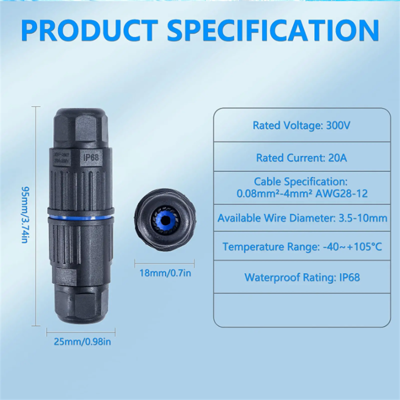 IP68 Waterproof Joint Wire Qui - огляд і ціна Outdoor Lighting Connectors