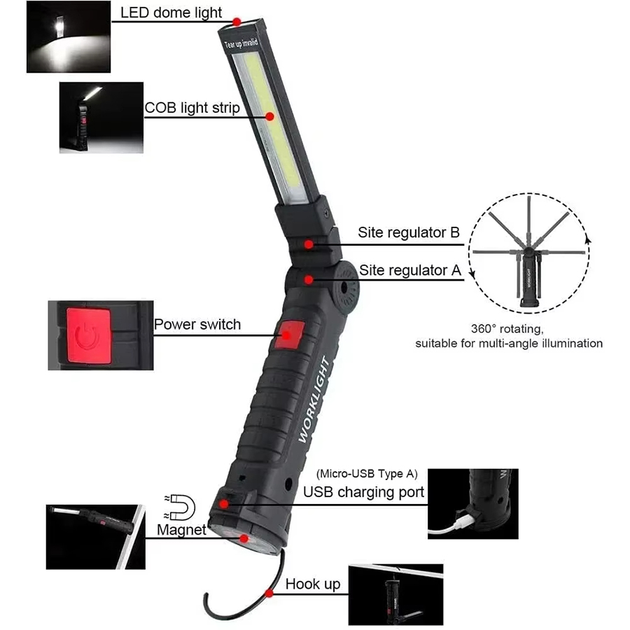 Portable LED Flashlight with M - огляд і ціна Outdoor Lighting Beacon