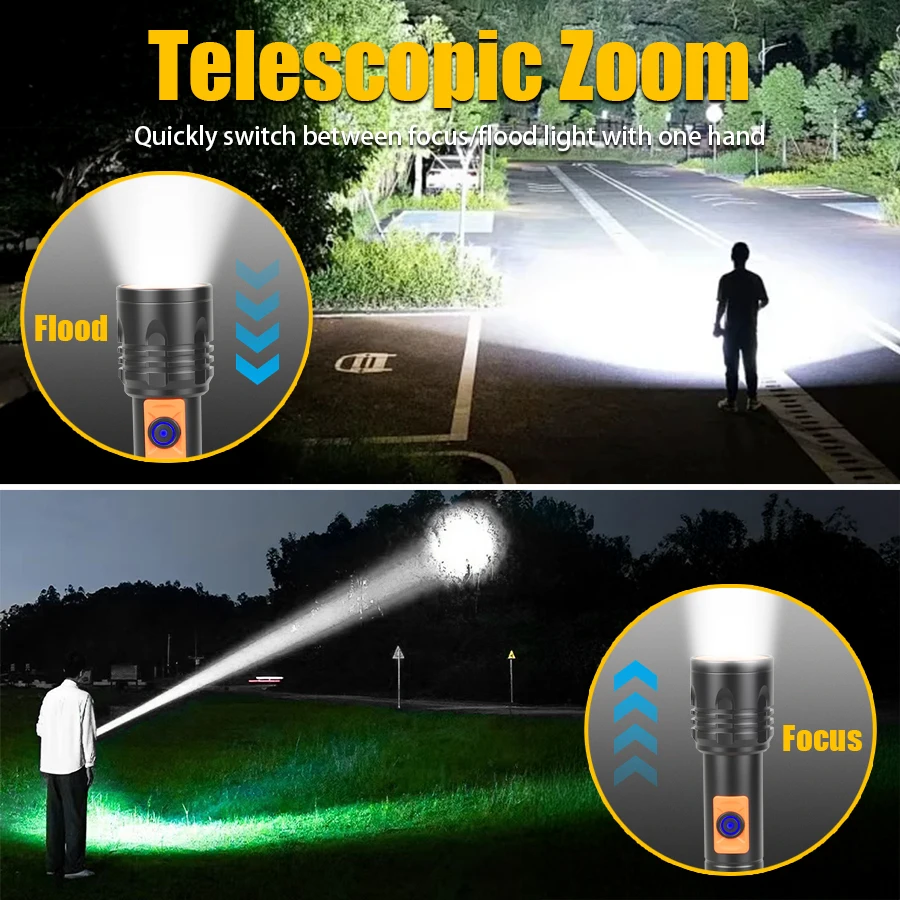High Power LED Flashlight USB  - огляд і ціна Outdoor Lighting Lowes