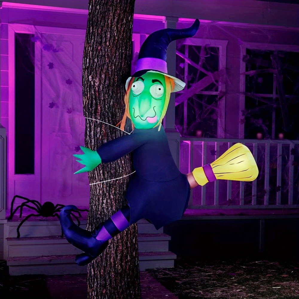 4FT Halloween Inflatable Witch - огляд і ціна Outdoor Lighting Ideas For Party