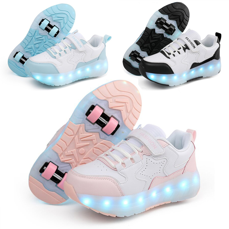 Kid Led Sneakers USB Charging  - огляд і ціна Outdoor Lighting Grid Screen