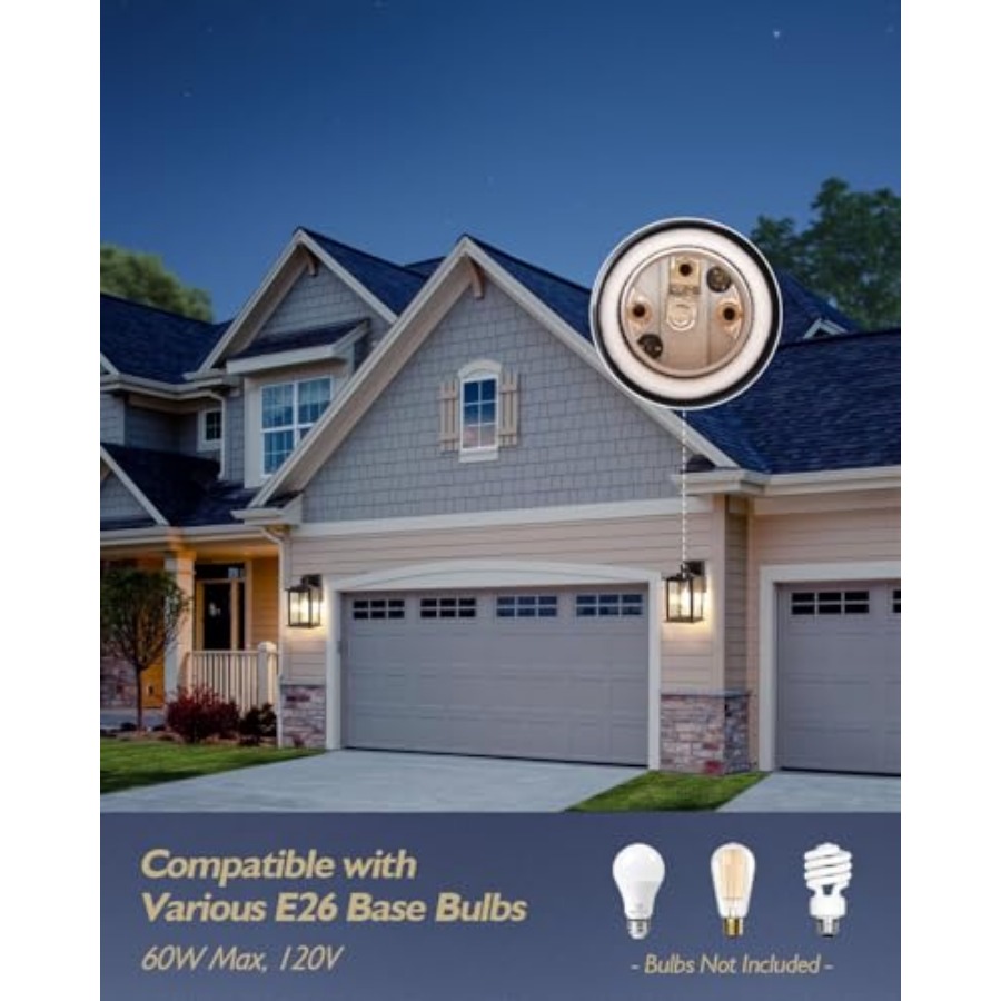 12'' Porch Lights Outdoor, Cla - огляд і ціна Outdoor Lighting Hardwired