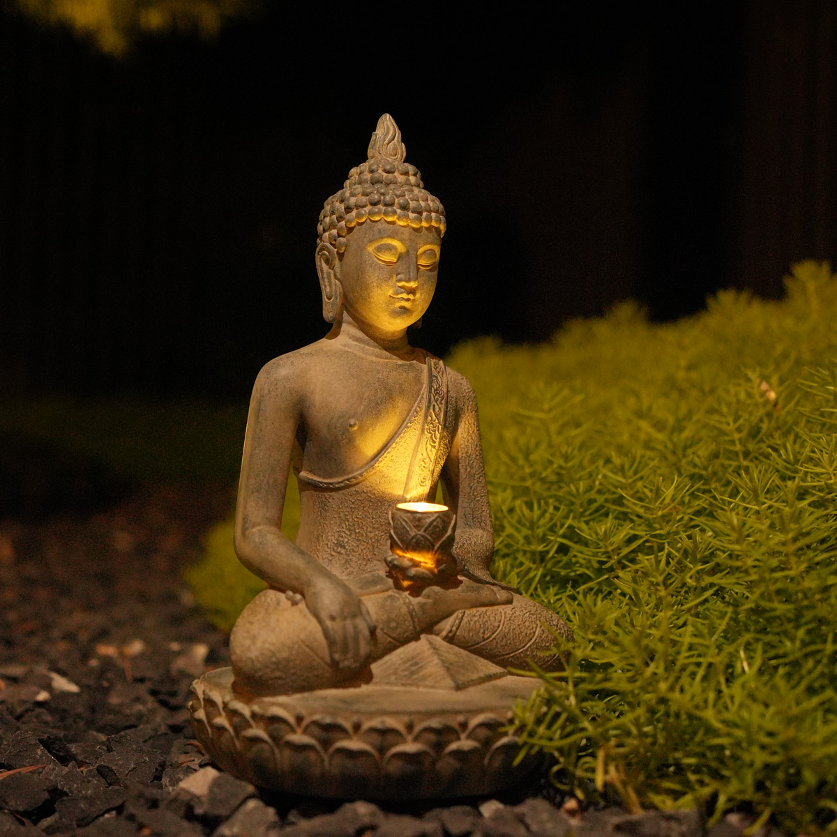 Zen-Inspired Solar-Powered Bud - огляд і ціна Outdoor Zen Lighting