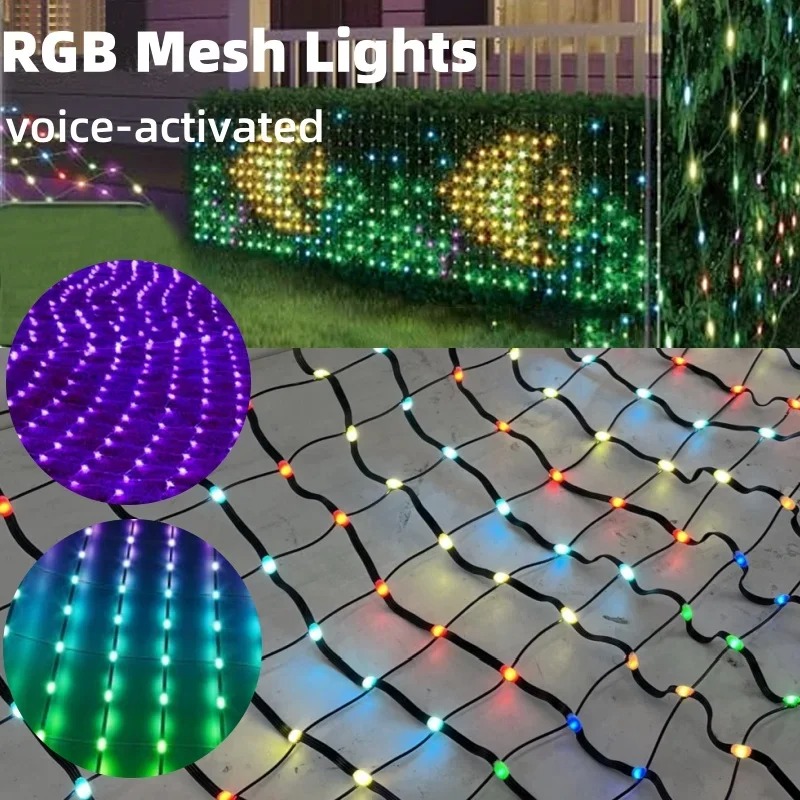 Smart Net Lights Outdoor, RGB& - огляд і ціна Outdoor Lighting Grid Screen