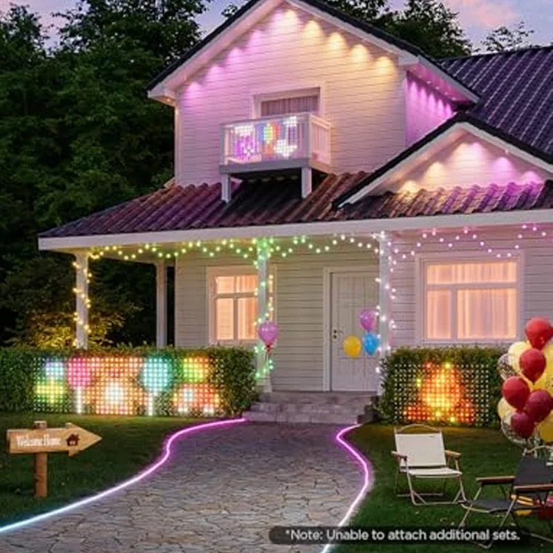 Smart Net Lights Outdoor, RGB& - огляд і ціна Outdoor Lighting Grid Screen