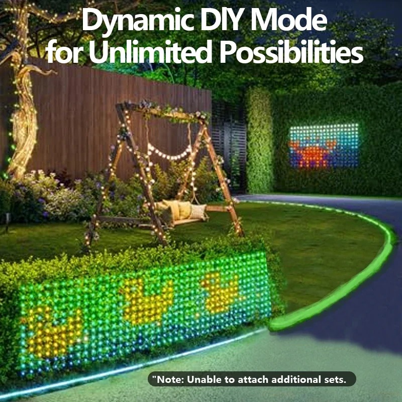 Smart Net Lights Outdoor, RGB& - огляд і ціна Outdoor Lighting Grid Screen