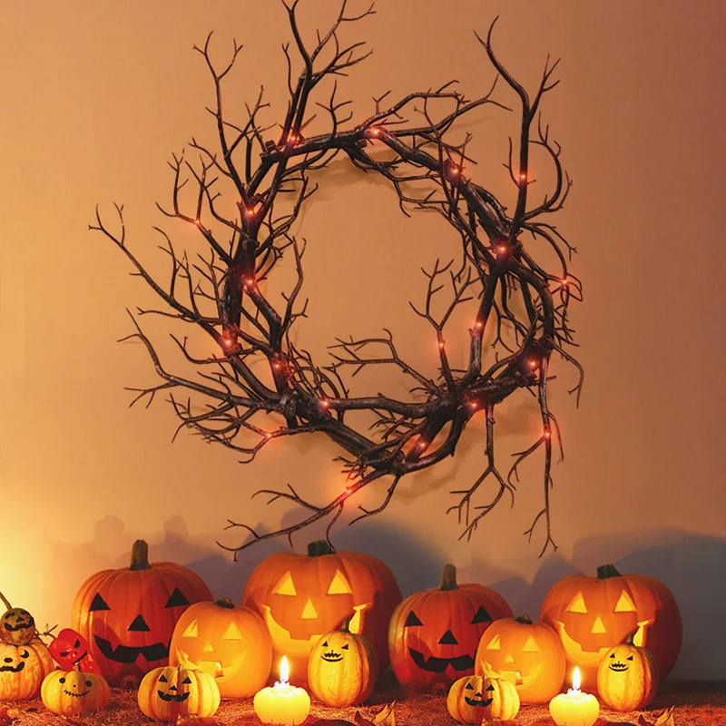 Halloween Decoration Wreath De - огляд і ціна Outdoor Lighting Ideas For Party