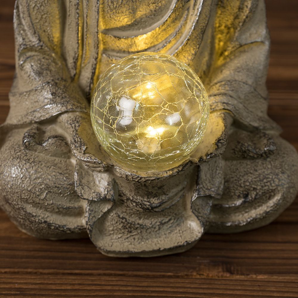 Vilead 27.5cm Resin Buddha Sta - огляд і ціна Outdoor Zen Lighting
