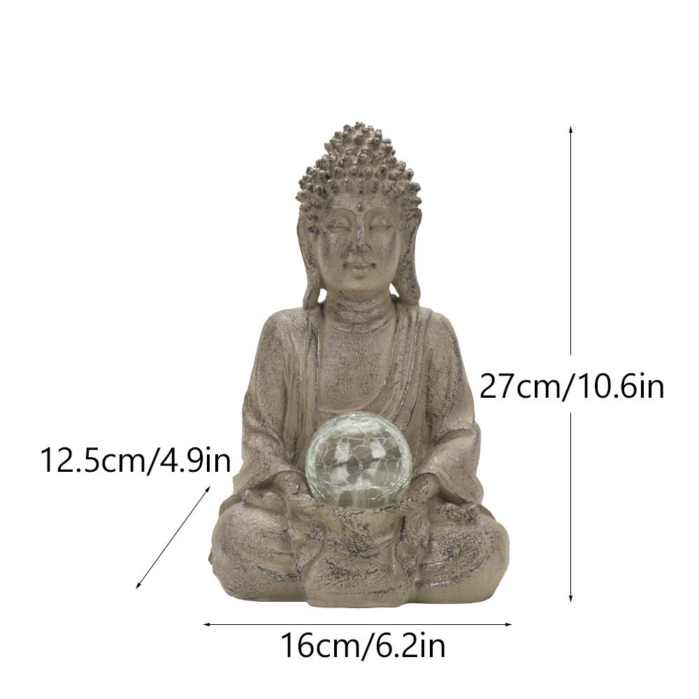 Vilead 27.5cm Resin Buddha Sta - огляд і ціна Outdoor Zen Lighting