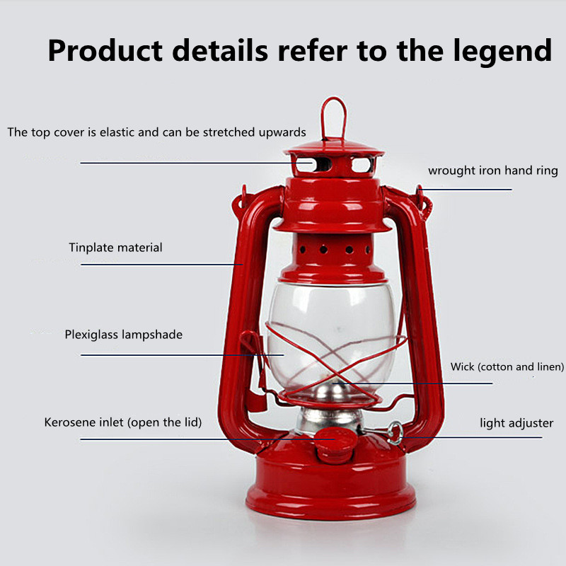 19cm Retro Outdoor Camping Lam - огляд і ціна Outdoor Lighting Mediterranean Style