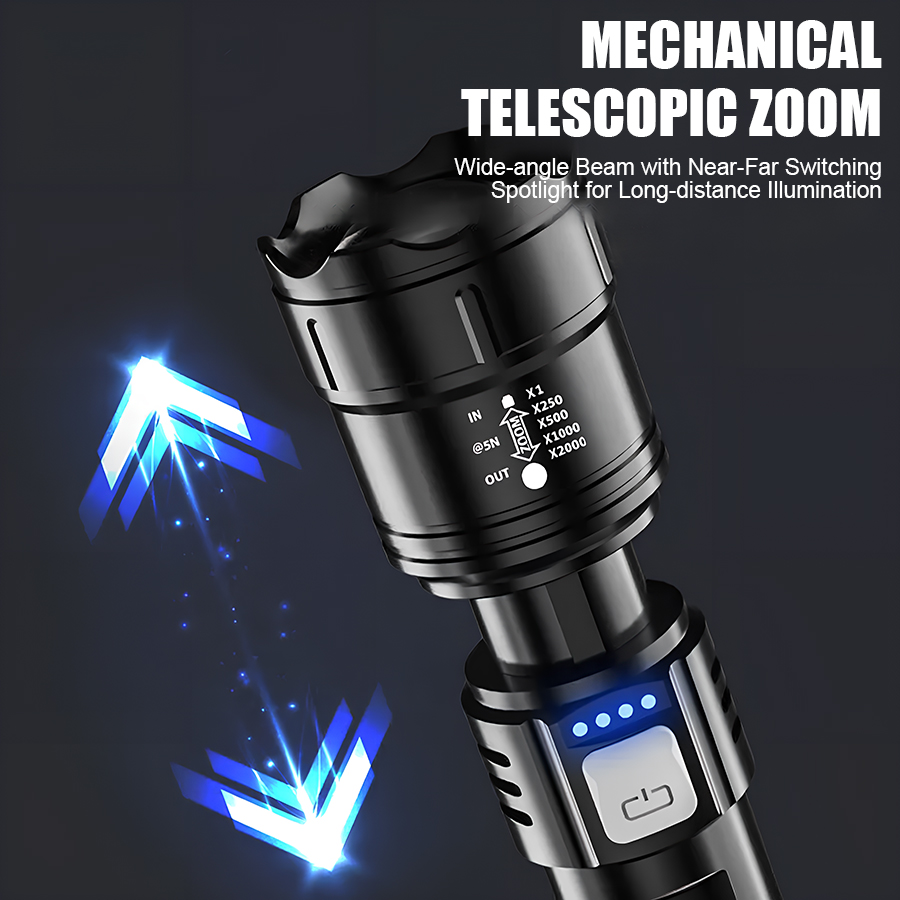 High Power P50 LED Flashlight  - огляд і ціна Outdoor Lighting Beacon