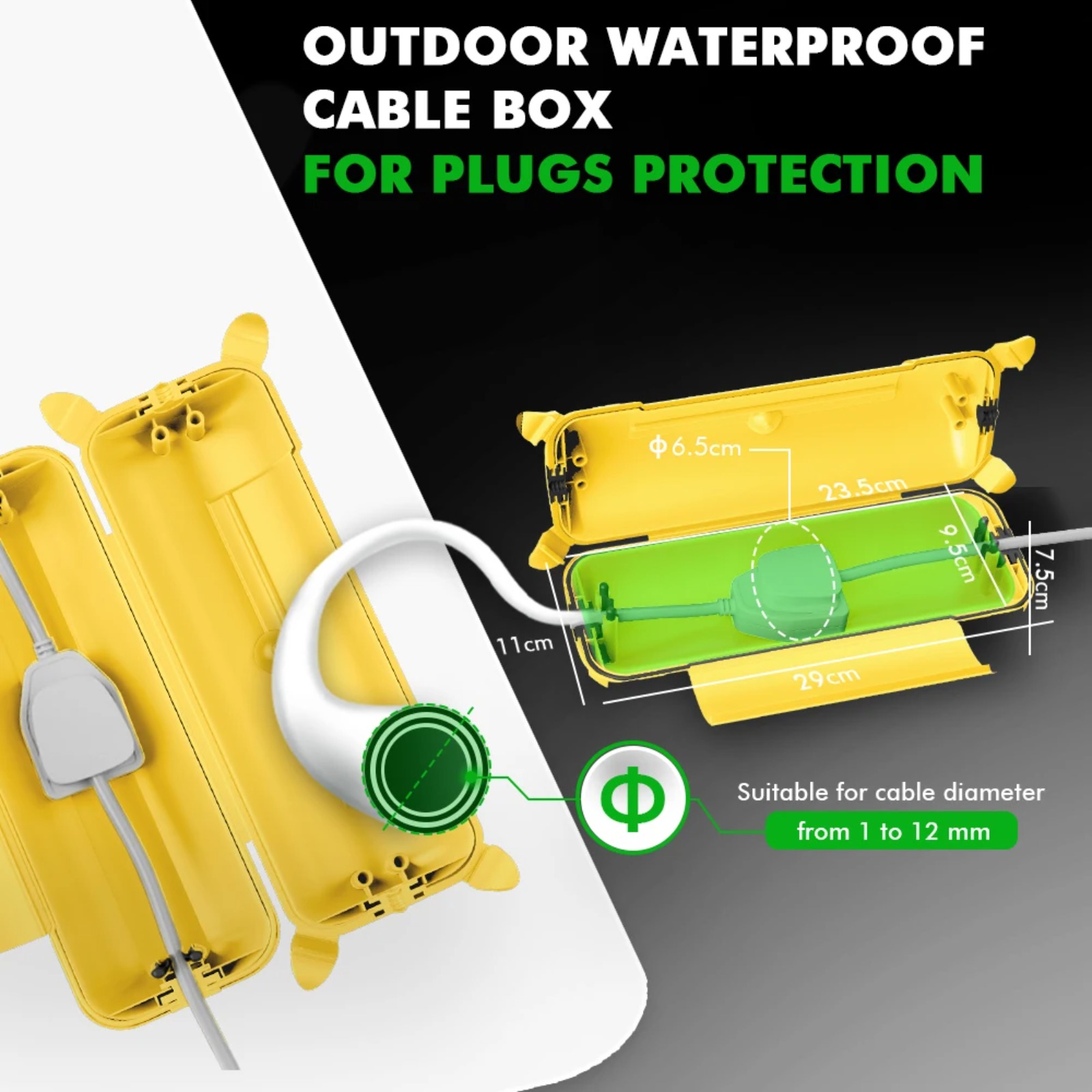 IP44 Outdoor Extension Cord Co - огляд і ціна Outdoor Lighting Electrical Box