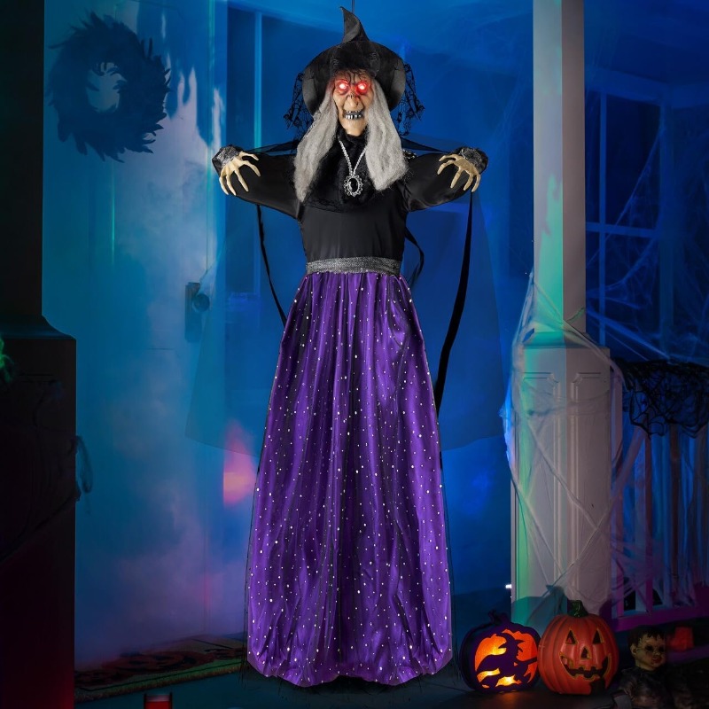 47'' Animated Witch Halloween  - огляд і ціна Outdoor Lighting Ideas For Party