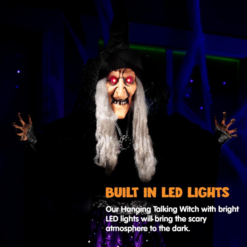 47'' Animated Witch Halloween  - огляд і ціна Outdoor Lighting Ideas For Party