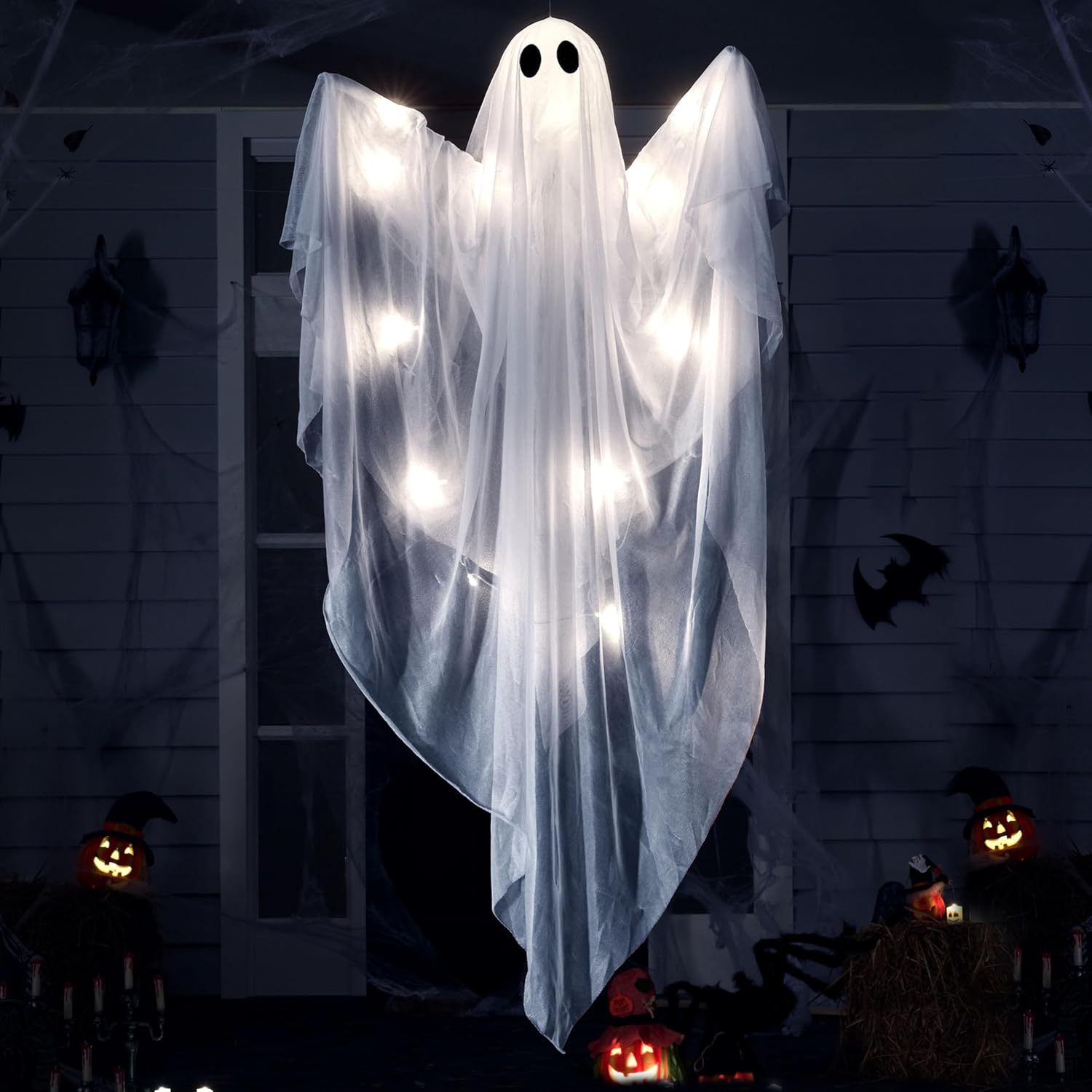 Halloween Hanging Light up Gho - огляд і ціна Outdoor Lighting Ideas For Party