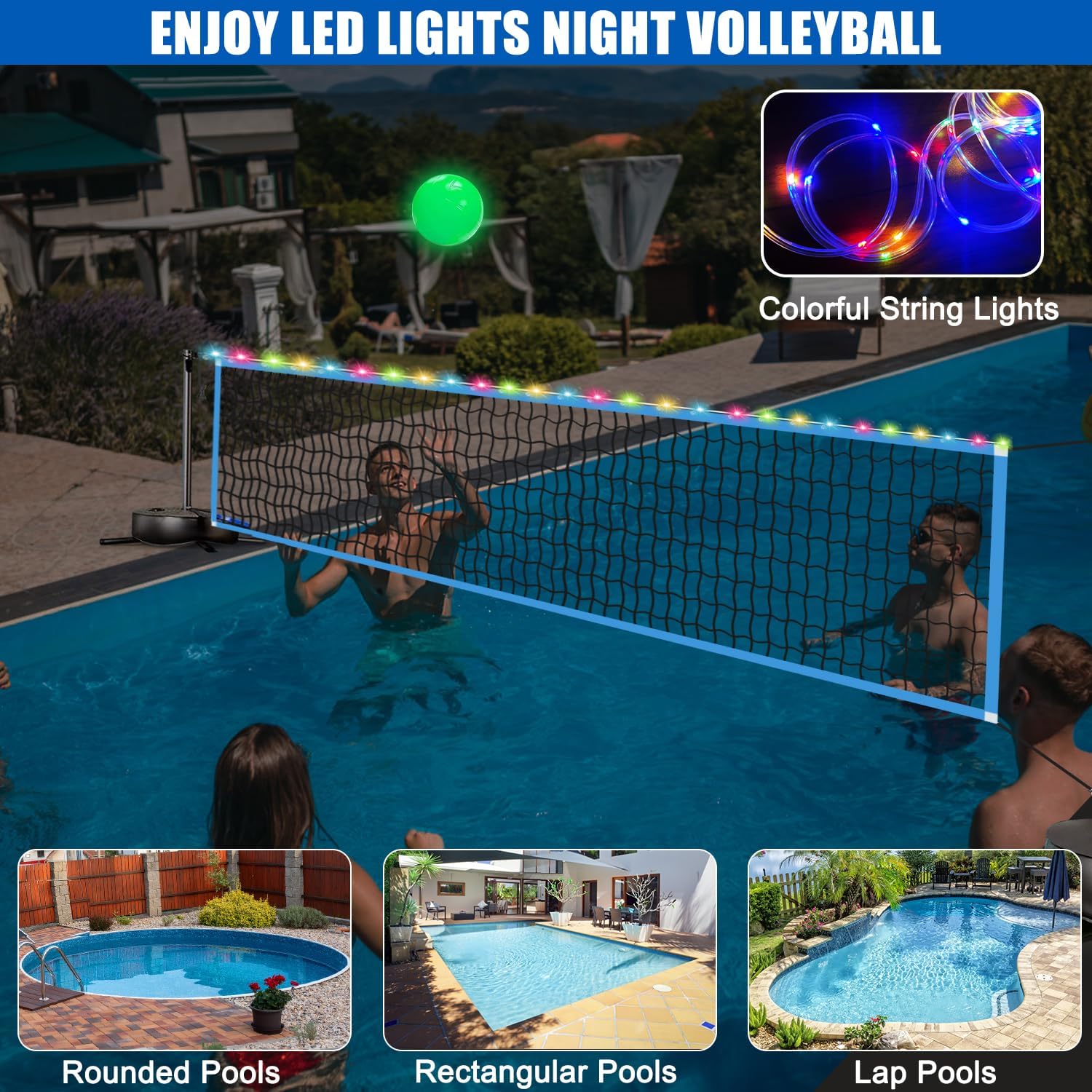 Portable Outdoor LED Volleybal - огляд і ціна Outdoor Lighting Portable