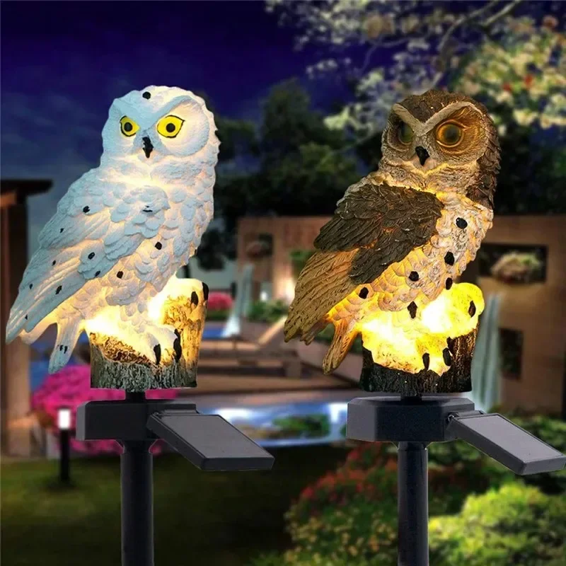 Solar Owl Statue Garden Light  - огляд і ціна Outdoor Lighting Beacon