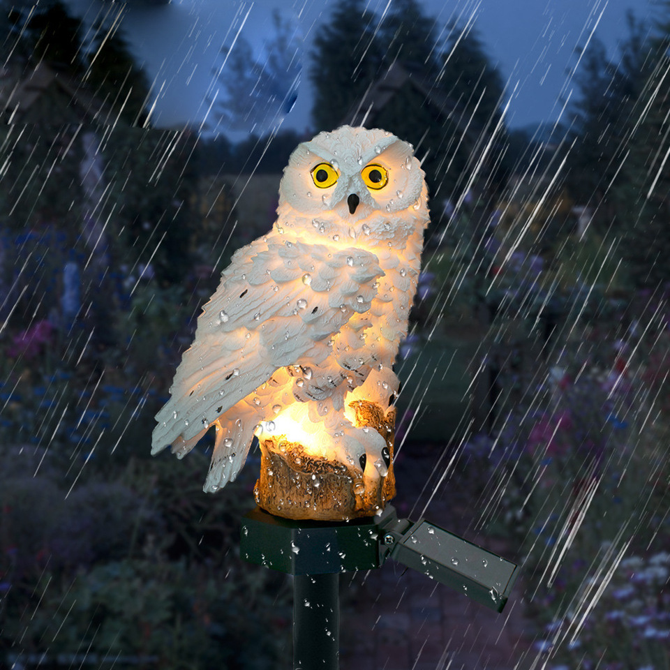 Solar Owl Statue Garden Light  - огляд і ціна Outdoor Lighting Beacon