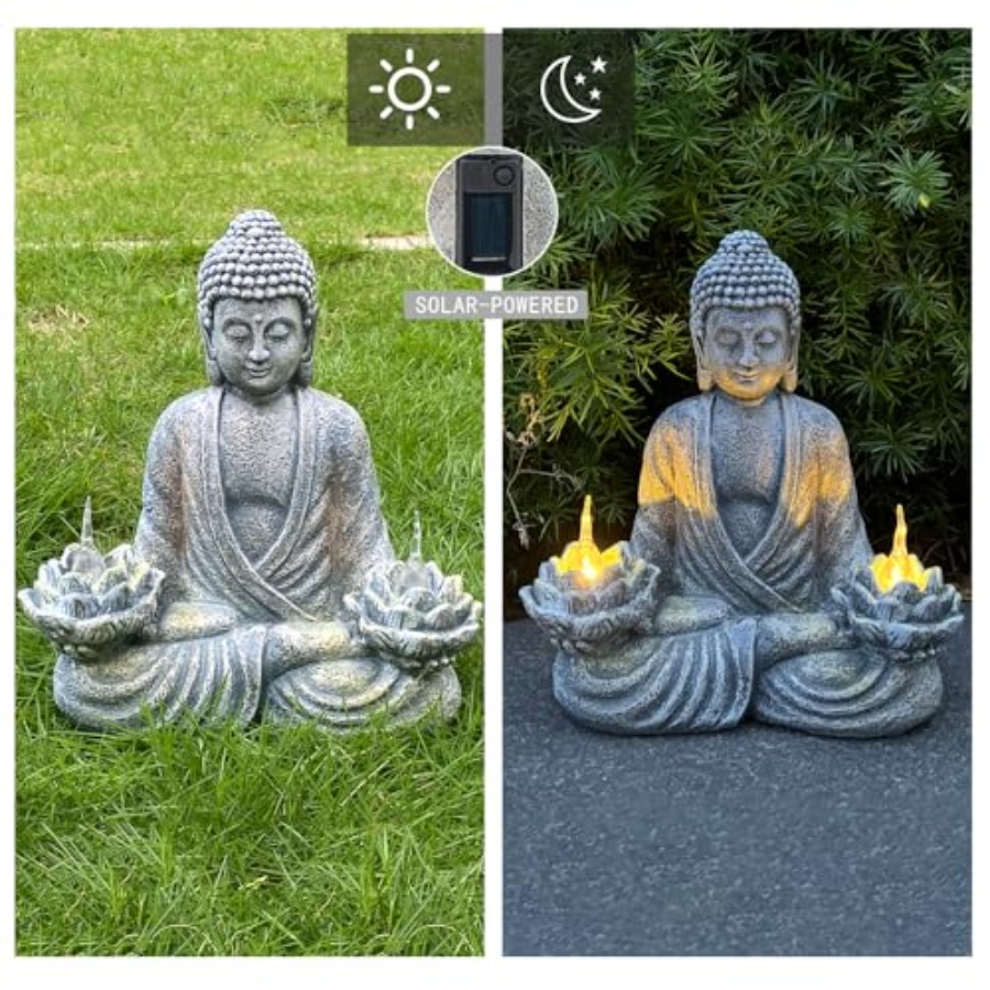 Buddha Statue for Home and Out - огляд і ціна Outdoor Zen Lighting
