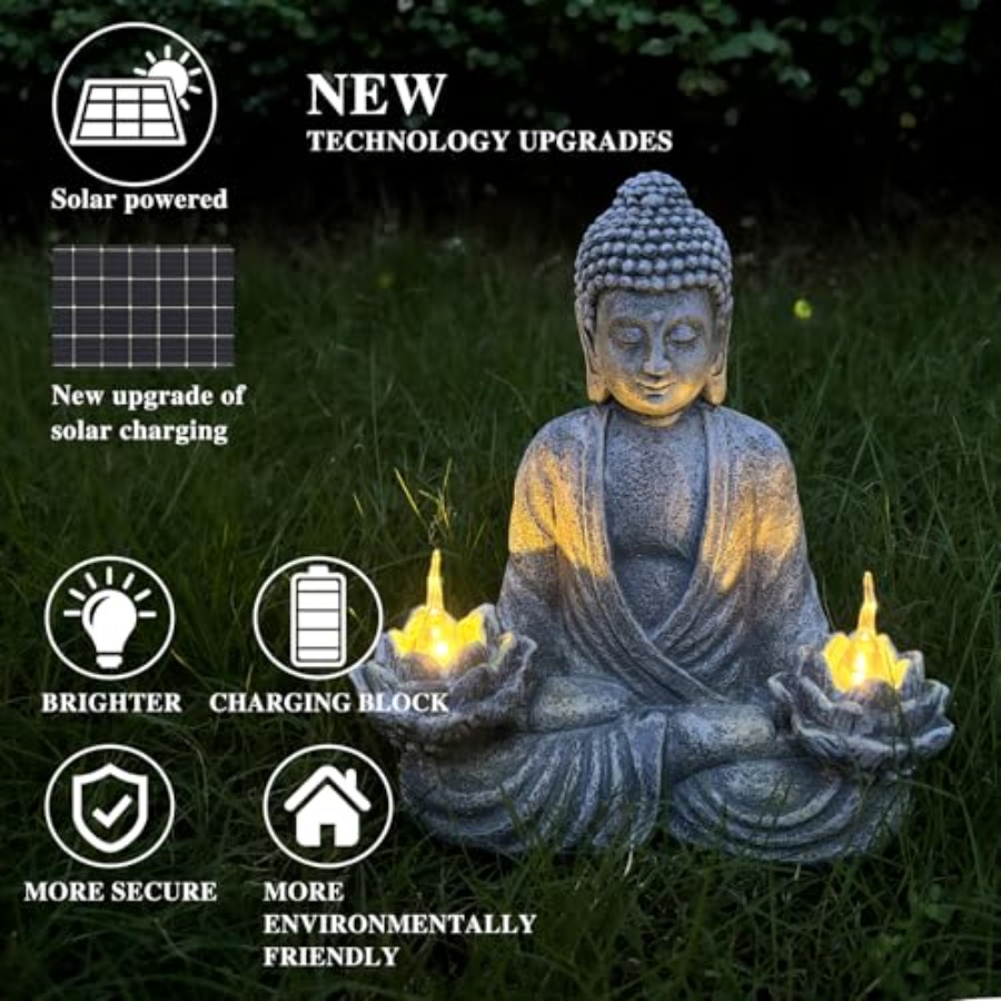 Buddha Statue for Home and Out - огляд і ціна Outdoor Zen Lighting