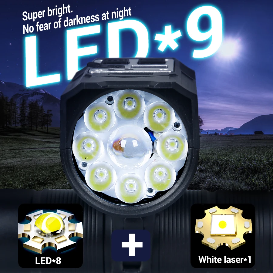 9 LED Bicycle Headlight USB Re - огляд і ціна Outdoor Lighting Ideas For Party