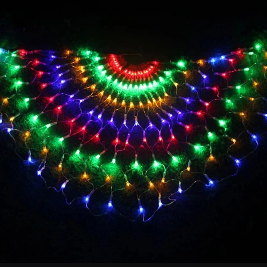EU/US Plug 3.2*0.6M 420LED 3 P - огляд і ціна Outdoor Lighting Grid Screen