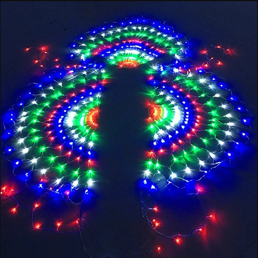 EU/US Plug 3.2*0.6M 420LED 3 P - огляд і ціна Outdoor Lighting Grid Screen