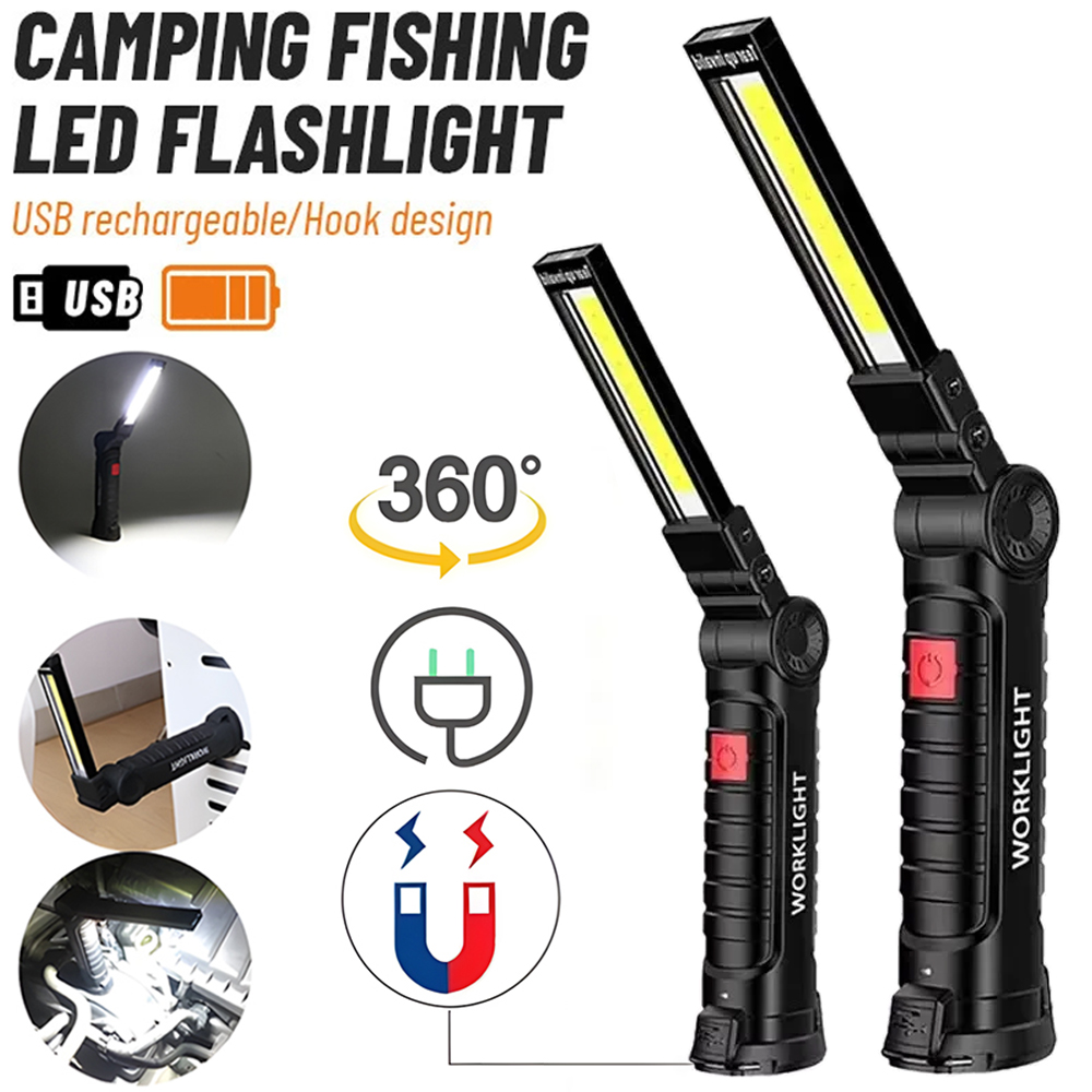 LED COB Flashlight USB Recharg - огляд і ціна Outdoor Lighting Beacon
