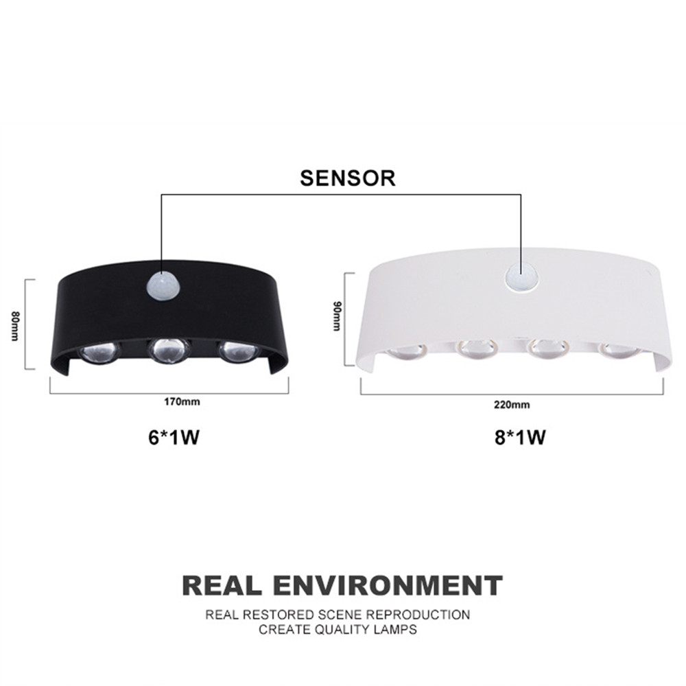 PIR Motion Sensor Wall Lamp AC - огляд і ціна Outdoor Lighting Up And Down