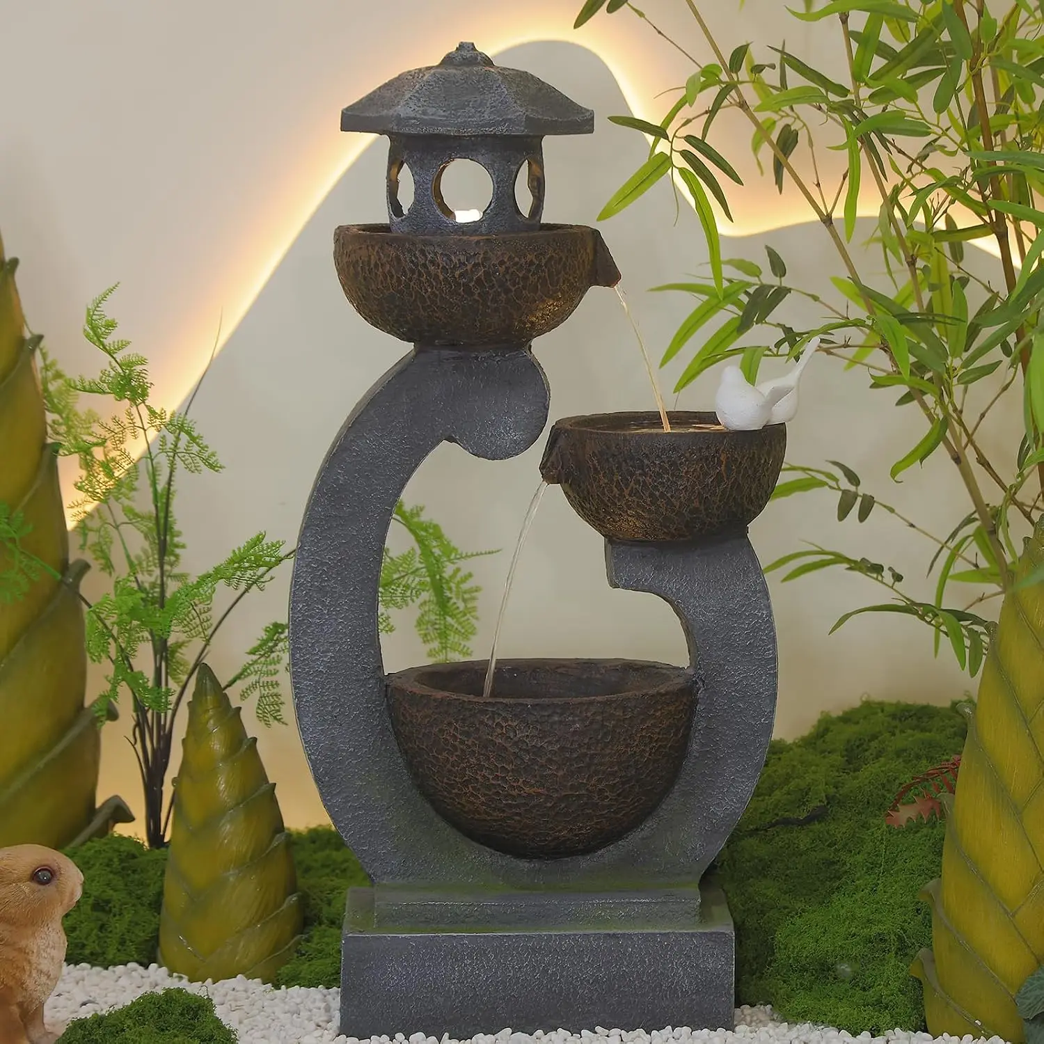 Water Fountain Outdoor Zen Fea - огляд і ціна Outdoor Zen Lighting