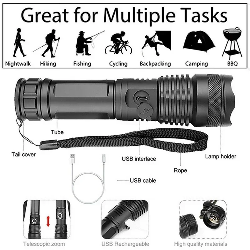 High Power XHP70 Led Flashligh - огляд і ціна Outdoor Lighting Nearby