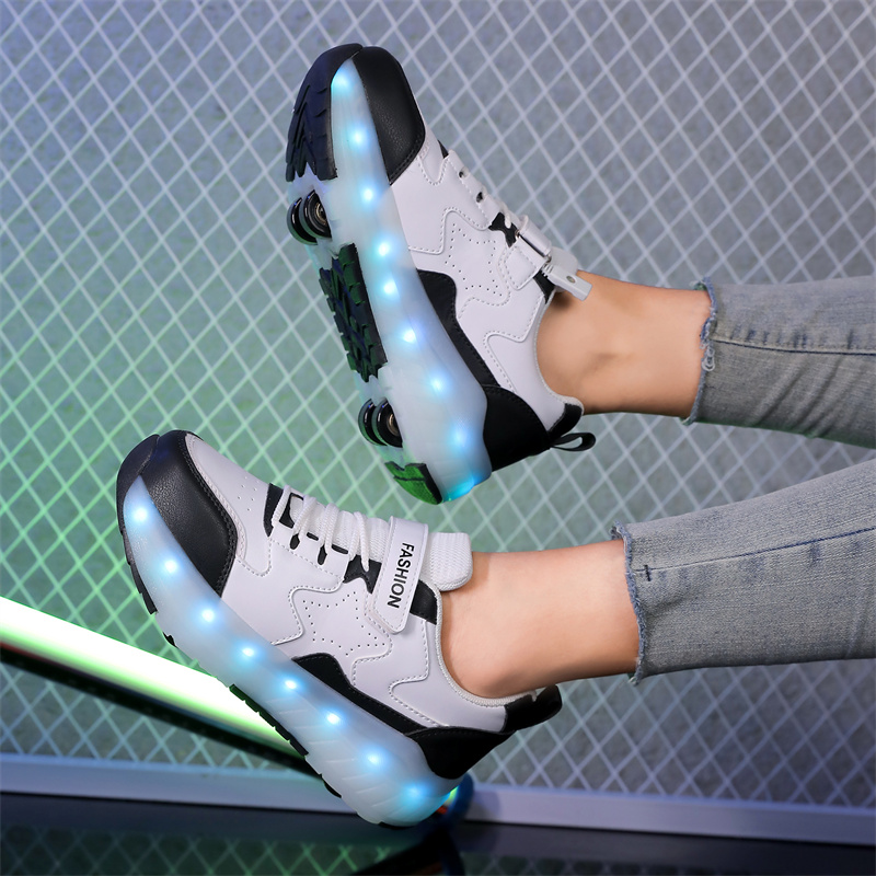 Kid Led Sneakers USB Charging  - огляд і ціна Outdoor Lighting Grid Screen