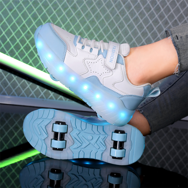 Kid Led Sneakers USB Charging  - огляд і ціна Outdoor Lighting Grid Screen